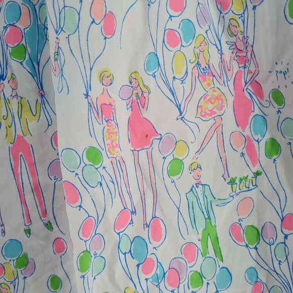 RARE Lilly Pulitzer Sandrine Balloon Pop Print Dress Size 2 - Picture 3 of 8